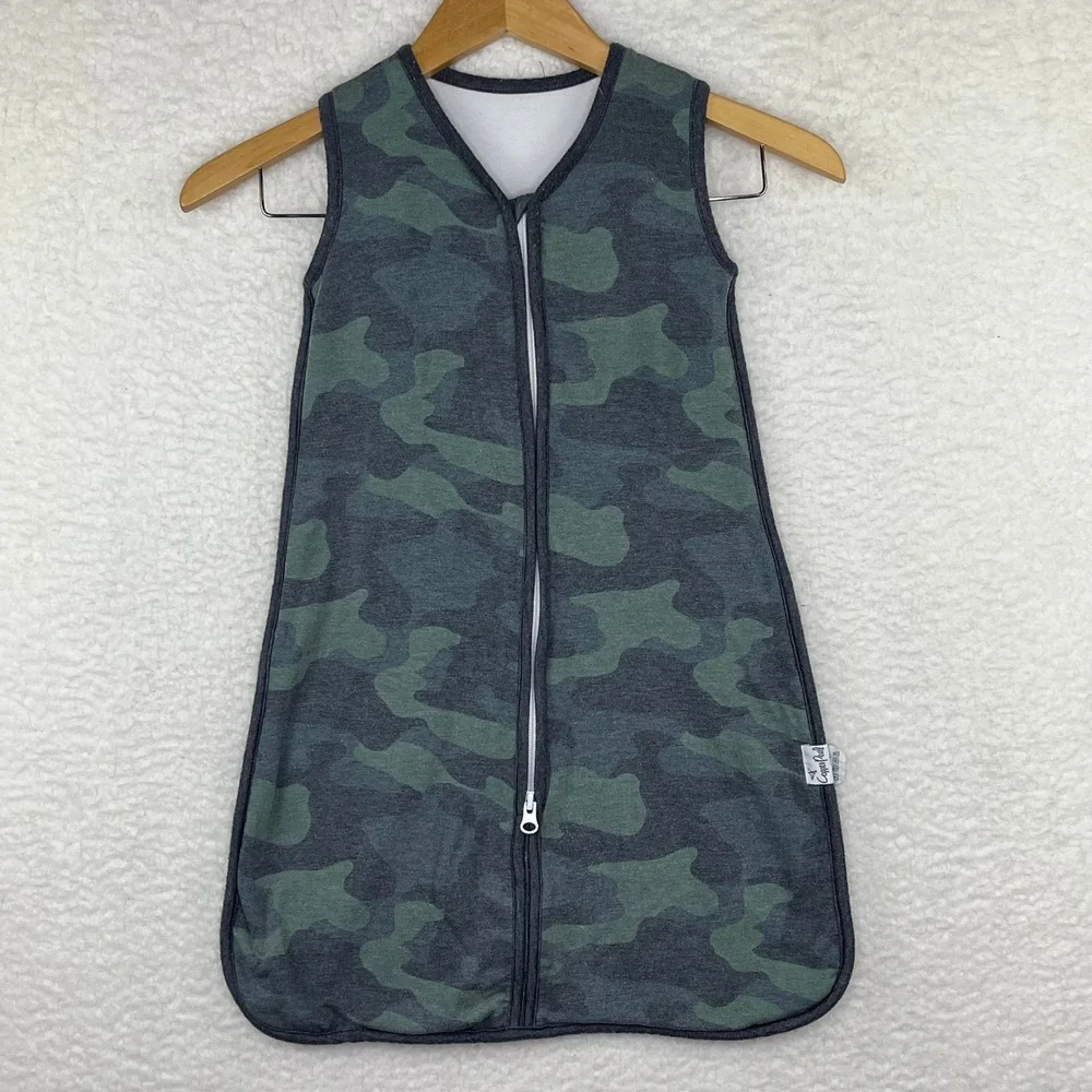 Copper Pearl Baby Sleep Bag 0-6 Months Green Camo Wearable Blanket Zipper Sack